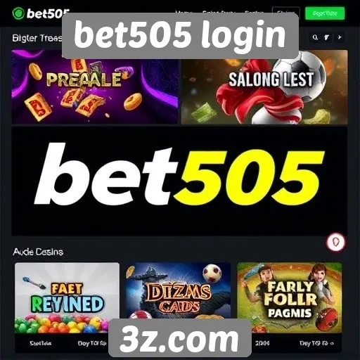 Acessando o site de jogos bet505 login